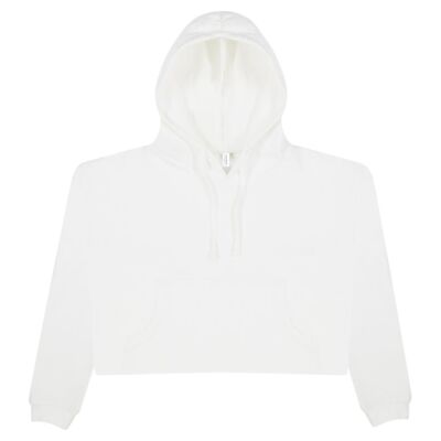 Women's Girlie Cropped Hooded Fleece with Pocket Thumbnail
