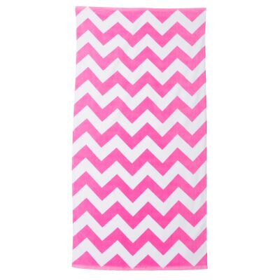 Chevron Velour Beach Towel Thumbnail