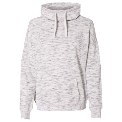 Women’s Mélange Fleece Cowl Neck Sweatshirt Thumbnail