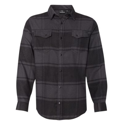 Men's Snap Front Plaid Flannel Shirt Thumbnail