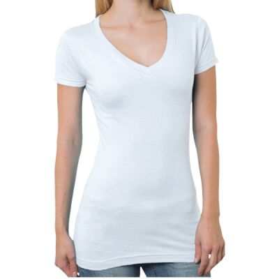 Women's USA-Made V-Neck T-Shirt Thumbnail