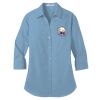 Ladies 3/4 Sleeve Carefree Poplin Shirt Thumbnail