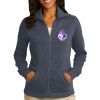 Women's Slub Fleece Full Zip Jacket Thumbnail