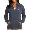 Women's Slub Fleece Full Zip Jacket Thumbnail